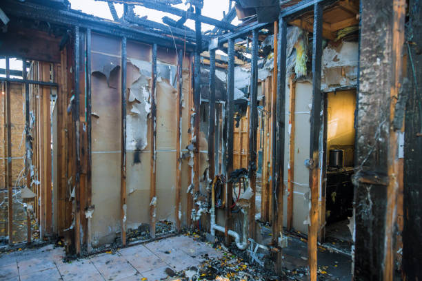 Professional Emergency Fire Cleanup technician working in Lake Station, IN